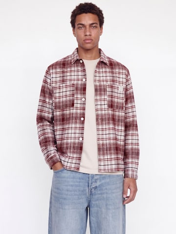 JACK & JONES Comfort Fit Hemd in Lila: Vorderseite