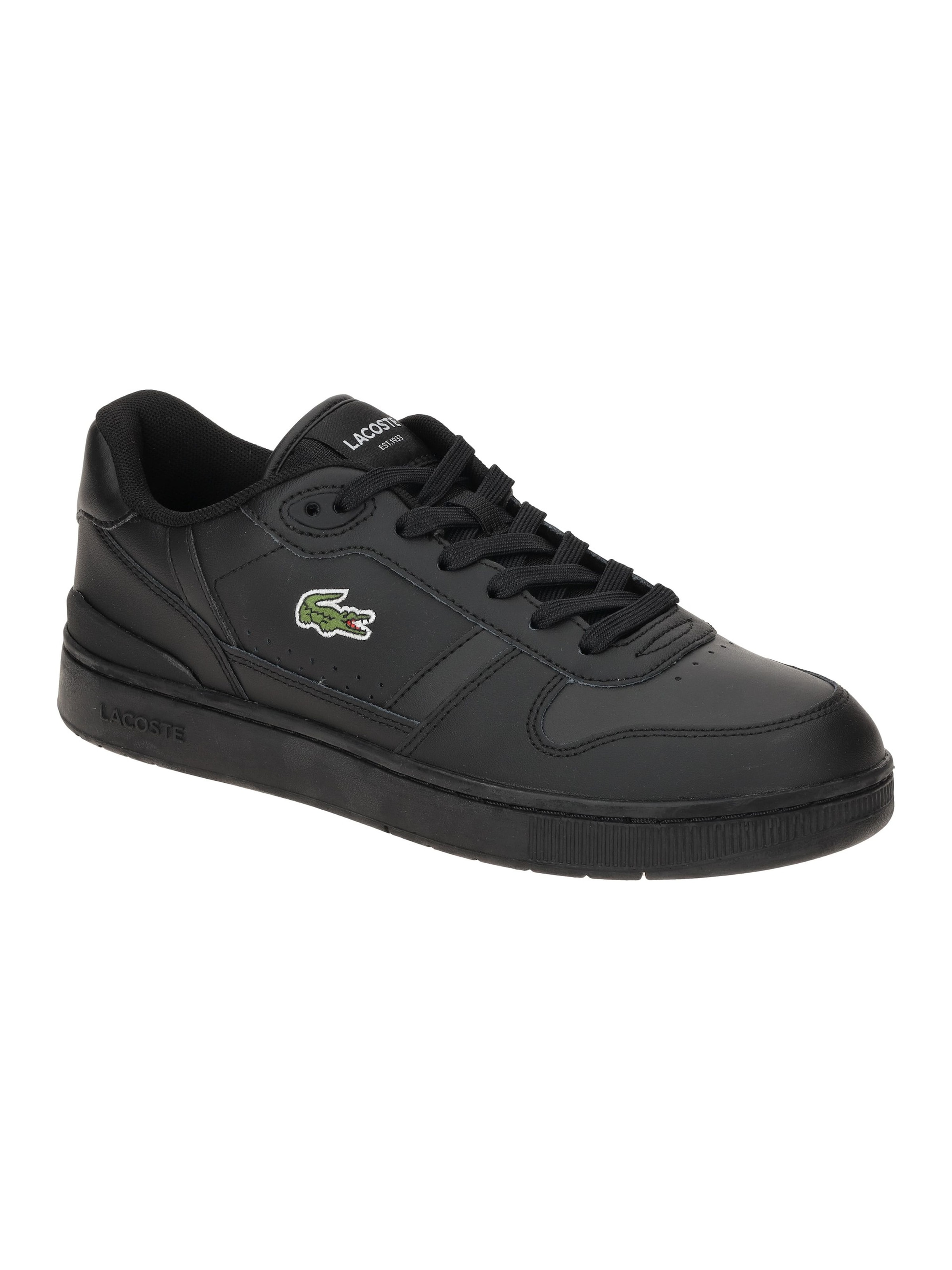 LACOSTE Lace-Up Shoes in Black: front
