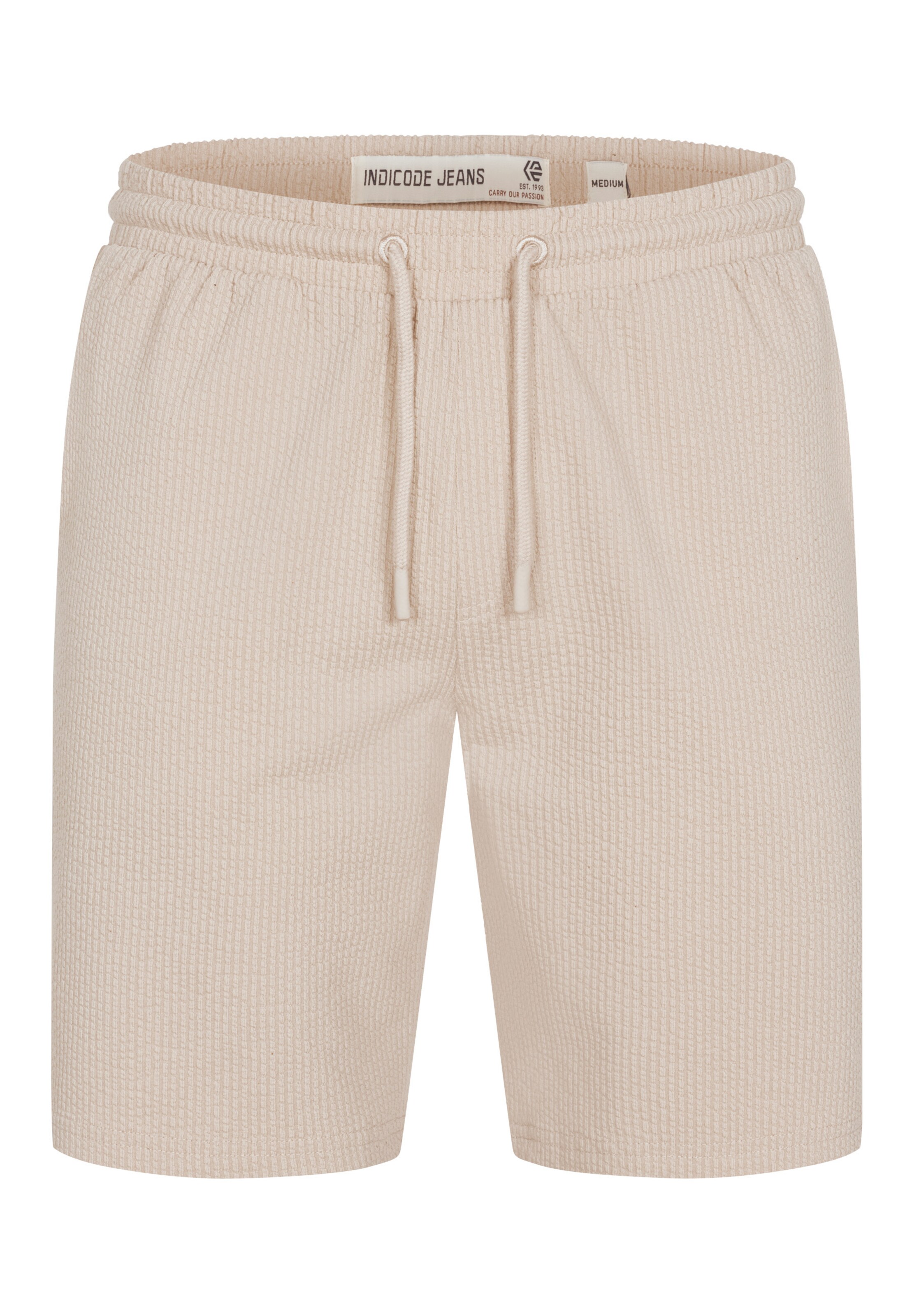 INDICODE JEANS Regular Chino trousers in Beige: front