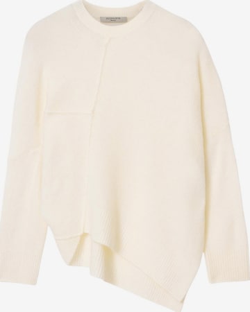 balta AllSaints Megztinis 'Lock': priekis