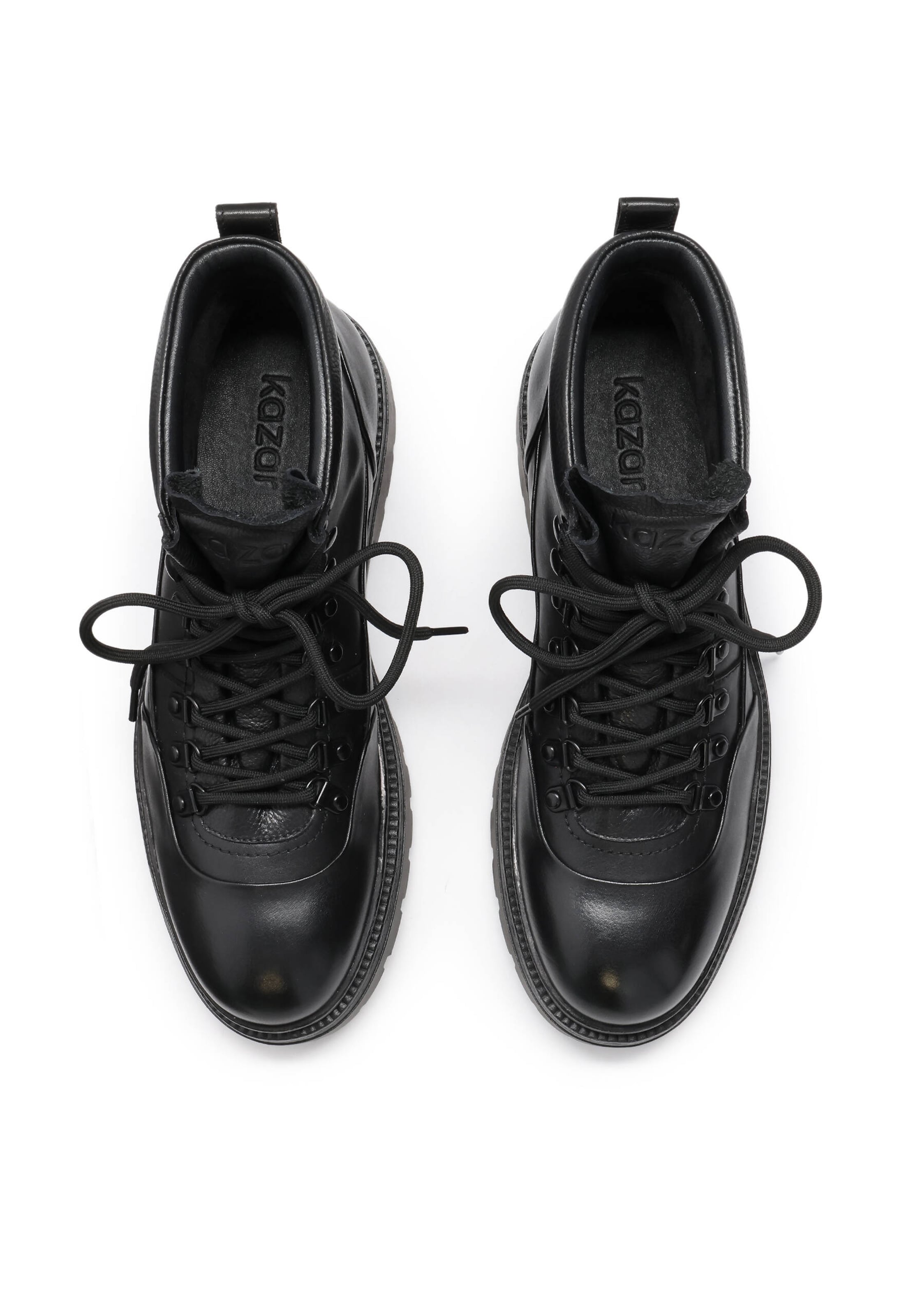 Kazar Fűzős csizma - fekete