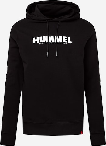 Hummel - Camiseta deportiva en negro: frente