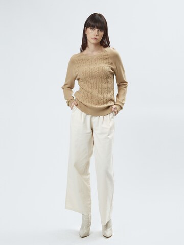 Pullover 'Cable' di Influencer in beige