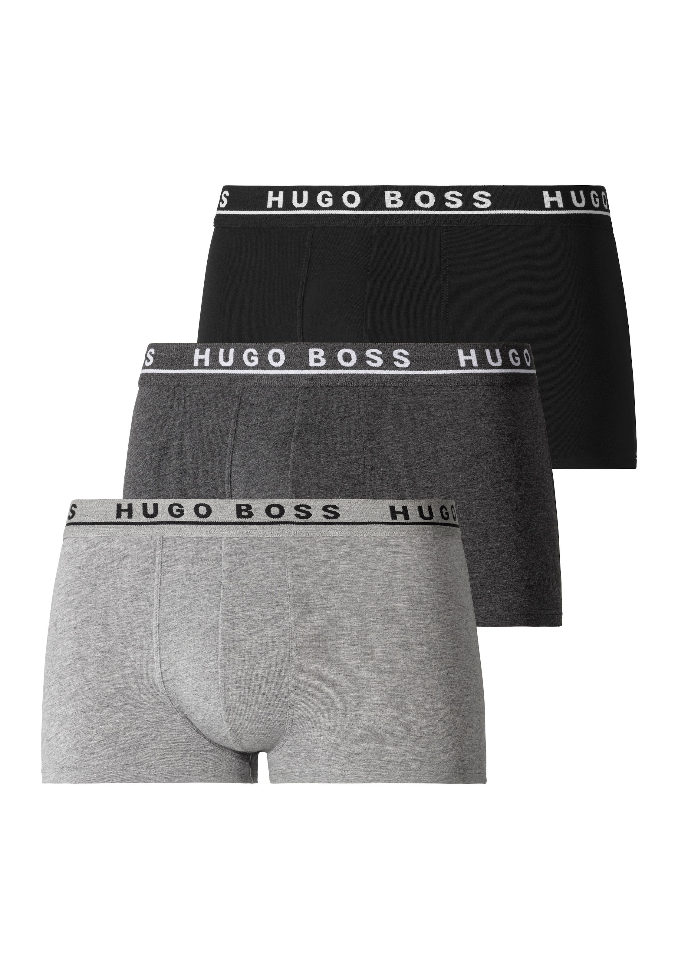 BOSS - Calzoncillo boxer en gris: frente