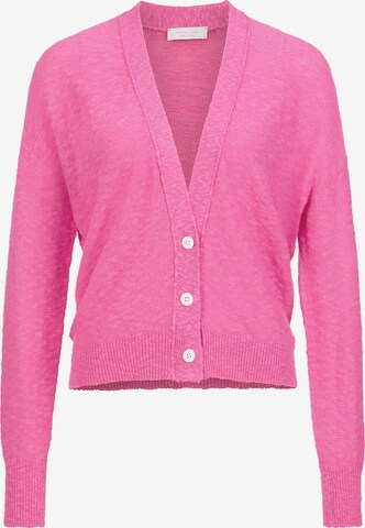 Rich & Royal Gebreid vest in Roze: voorkant