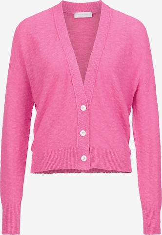 Rich & Royal Knit cardigan in Pink: front