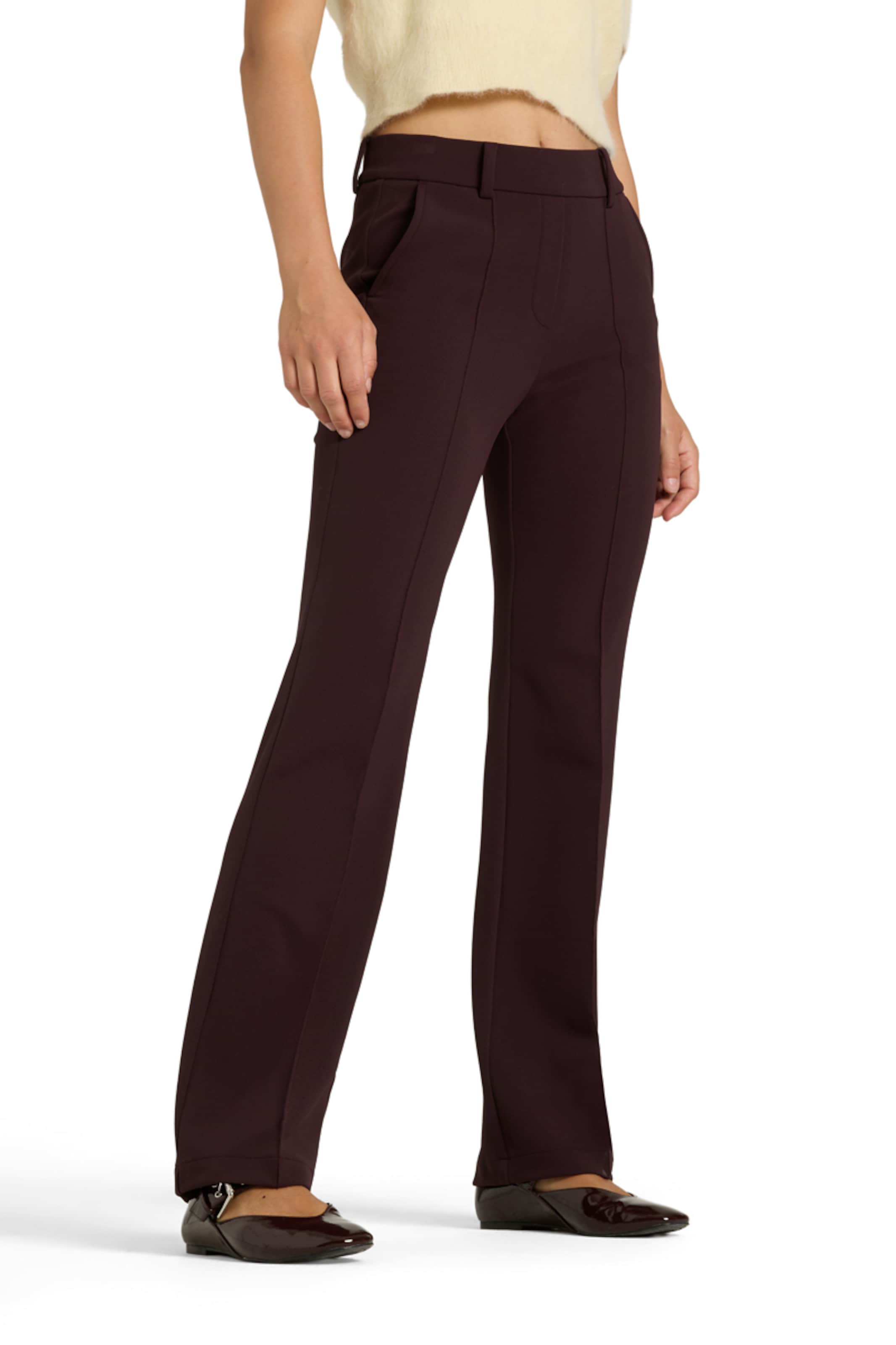 Regular Pantalon à pince 'Francoise' Cambio en violet : devant