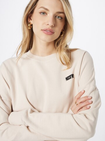 Sweat-shirt Misspap en beige