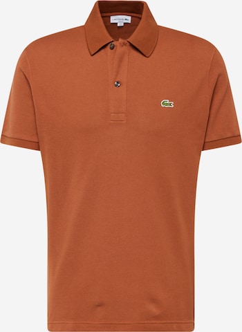 LACOSTE - Camiseta en marrón: frente