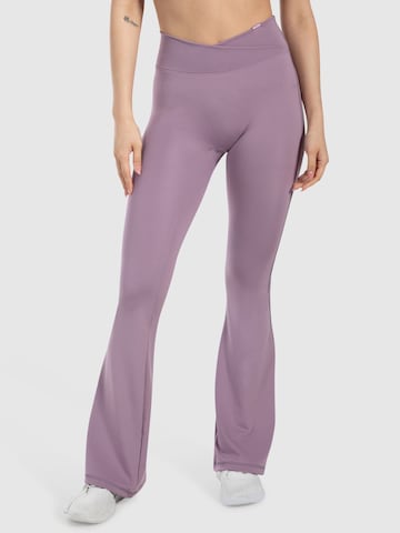 Smilodox Flared Leggings ' Leonora ' in Purple: front