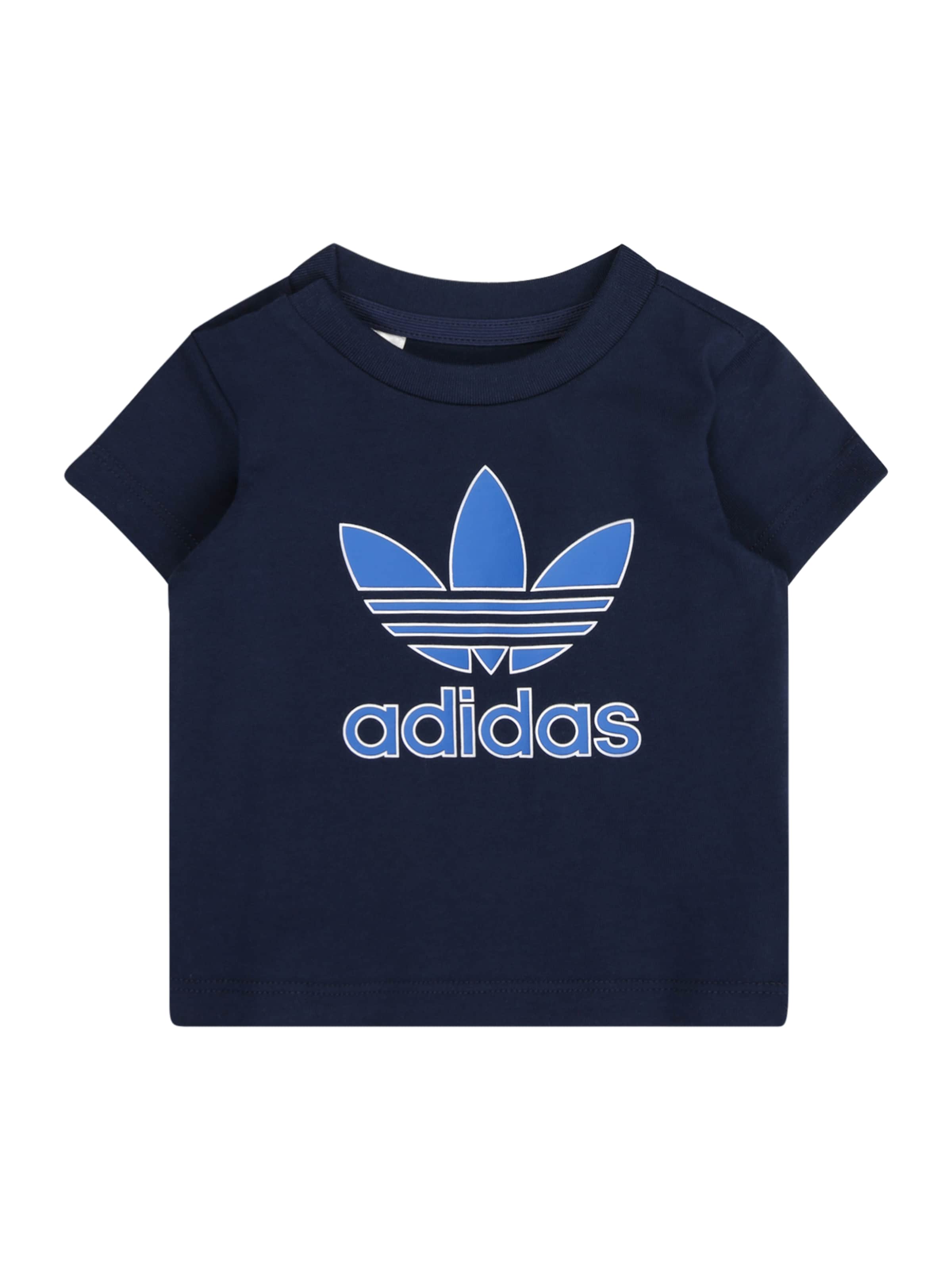 Maglietta 'TREFOIL' di ADIDAS ORIGINALS in blu: frontale