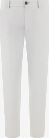 Boggi Milano Regular Pantalon in Wit: voorkant