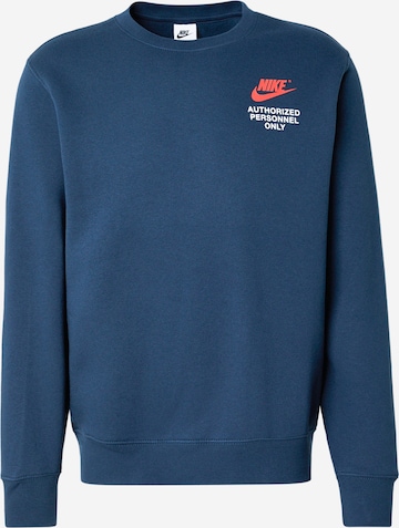 Nike Sportswear Sweatshirt 'CLUB' i blå: forside