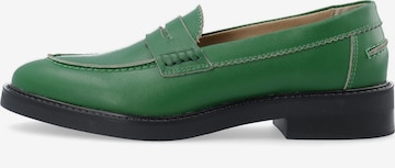 Bianco Mocassins 'ALMA' in Groen: voorkant