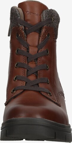 TAMARIS Lace-Up Ankle Boots in Brown