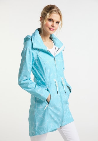 Manteau fonctionnel Schmuddelwedda en bleu : devant