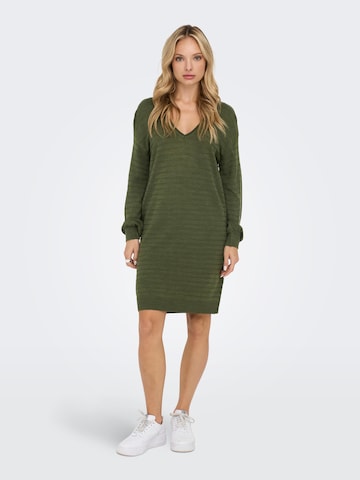 ONLY Knitted dress 'CATA' in Green