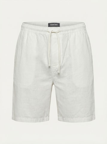 KOROSHI Normalny krój Spodnie w kolorze biały