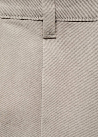 MANGO MAN Regular Pleat-Front Pants 'Alicudi' in Grey