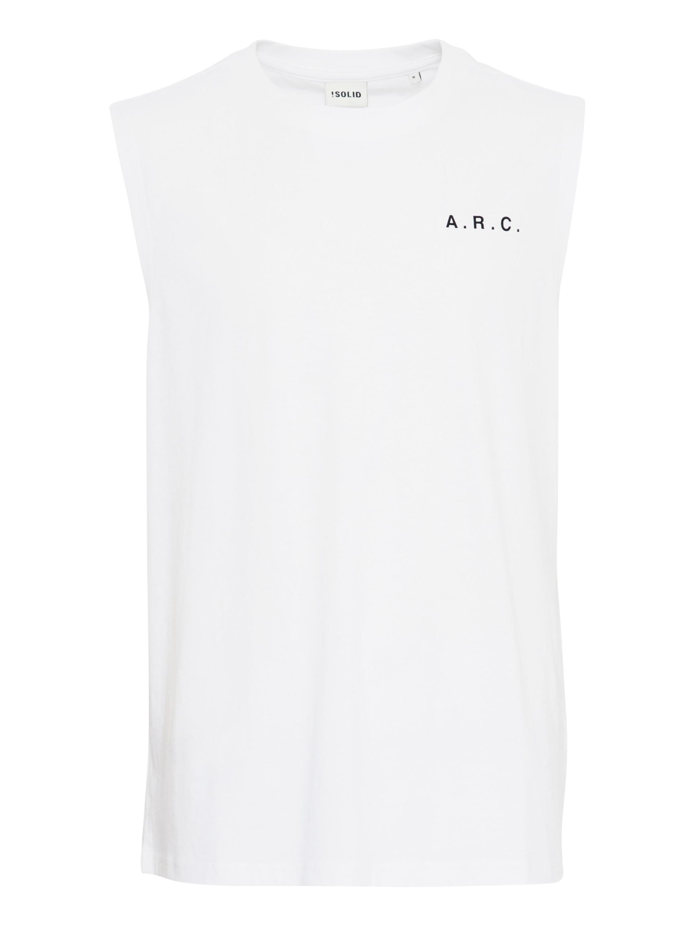 T-Shirt ' Melamdro ' !Solid en blanc : devant