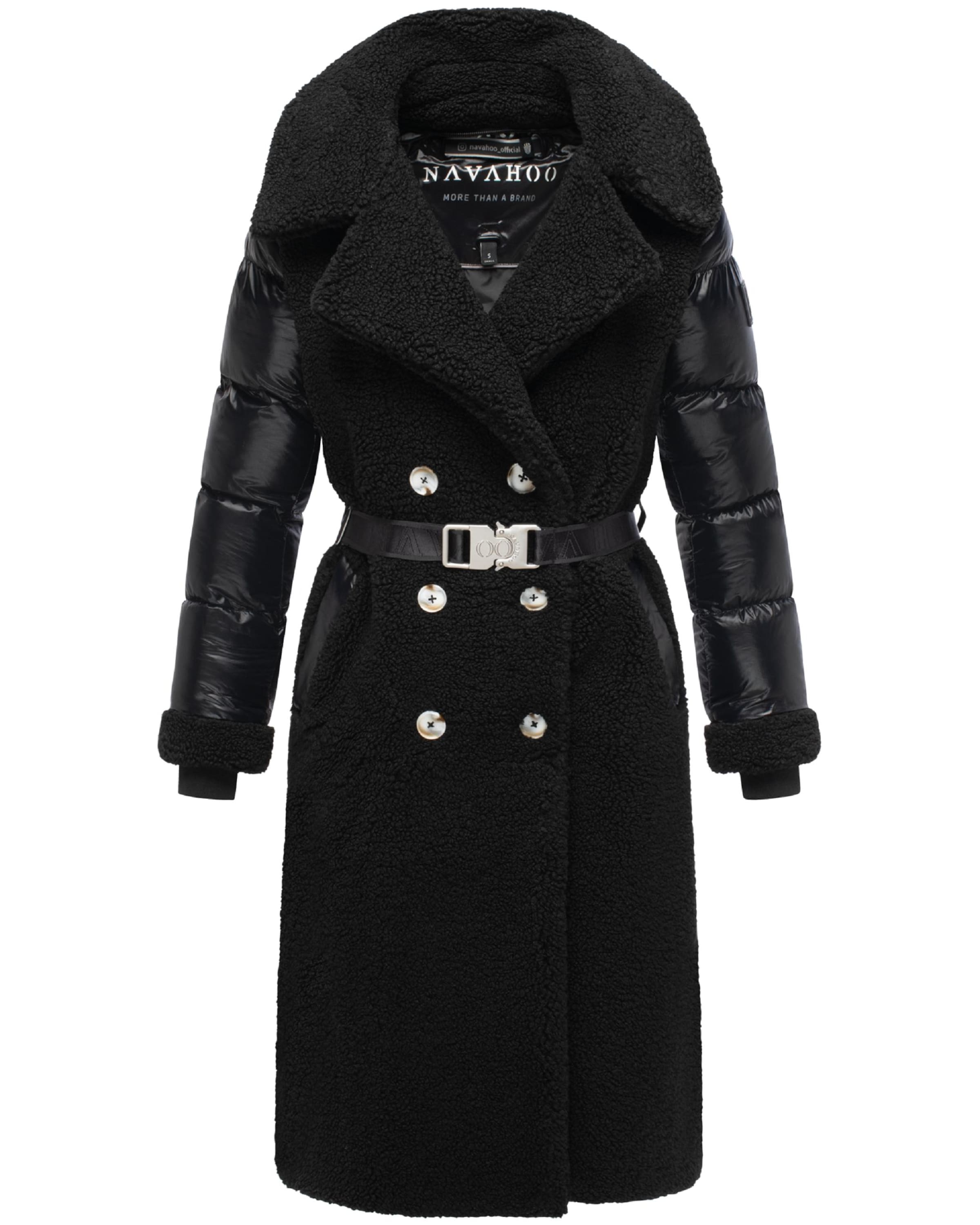 Cappotto invernale 'Kuscheltraum 14' di NAVAHOO in nero