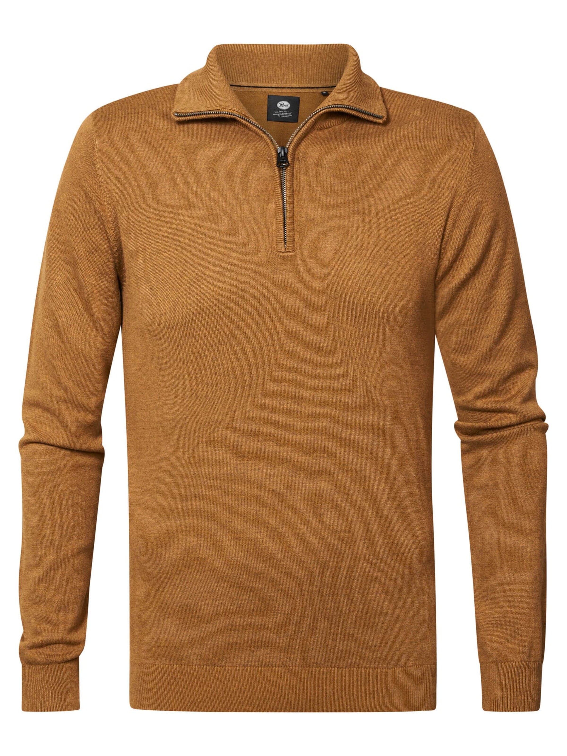 PETROL INDUSTRIES MEN Sweater in Brown: front