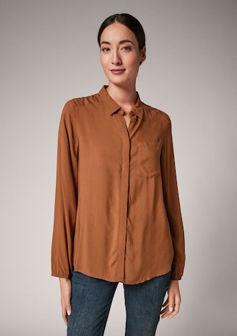comma casual identity Blouse in Brown: front