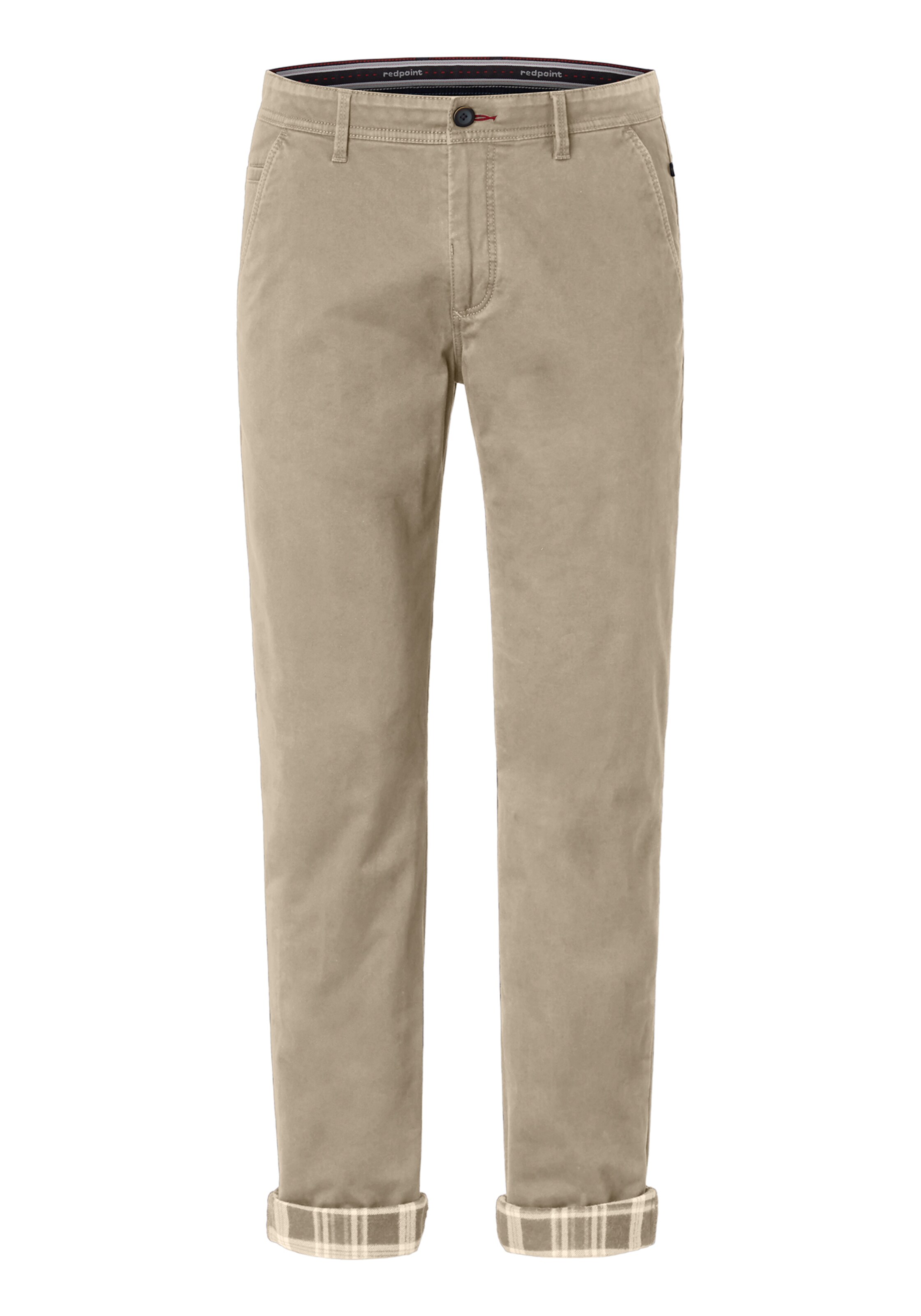 REDPOINT Slim fit Chino Pants in Beige: front