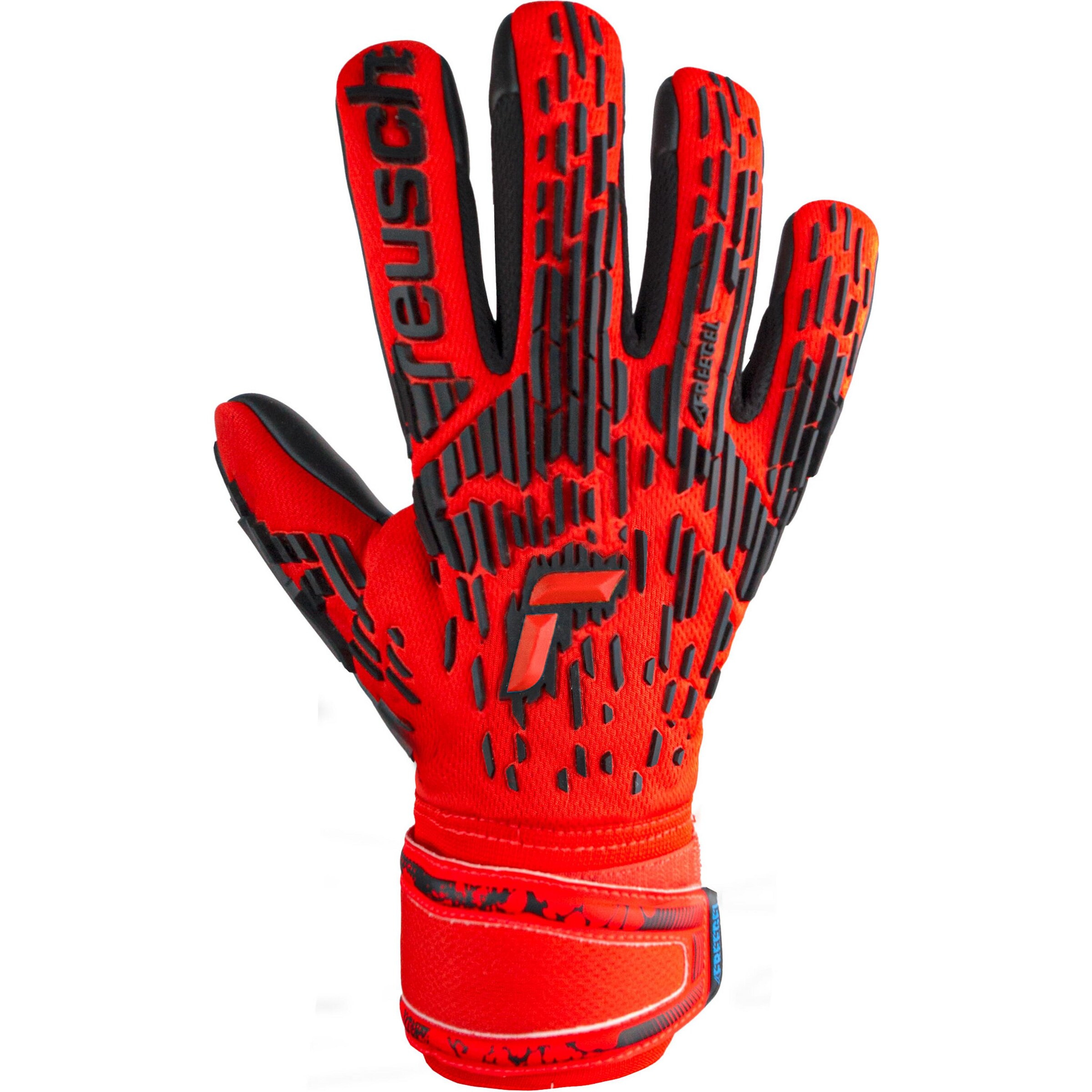 REUSCH Sports gloves 'Attrakt Freegel Silver' in Red: front