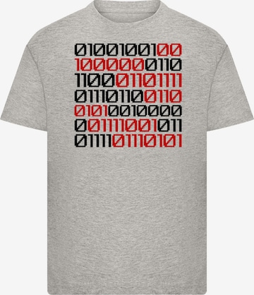 T-Shirt 'I love you 01001001 Binary Code Valentinstag' F4NT4STIC en gris : devant