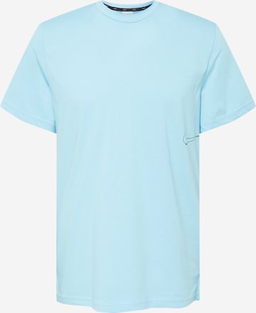 T-Shirt fonctionnel NIKE en bleu : devant