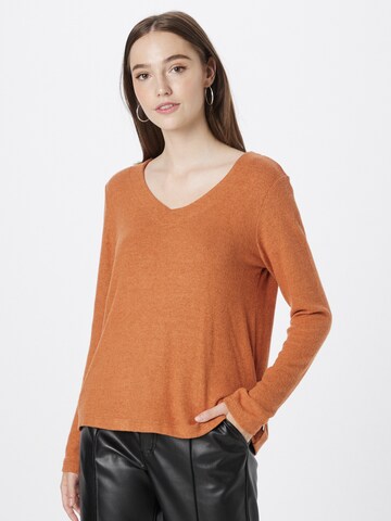 TOM TAILOR DENIM Sweater in Bronze: front