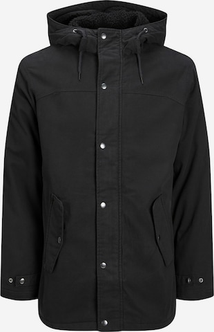 juoda JACK & JONES Demisezoninė parka 'STATE'