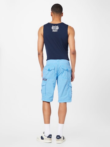 Regular Pantalon cargo CAMP DAVID en bleu
