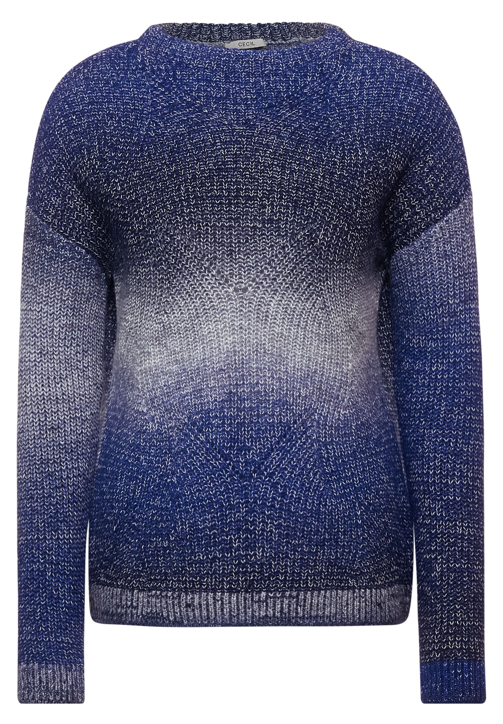 Taglie comode Abbigliamento CECIL Pullover in Blu, Opale, Blu Notte 