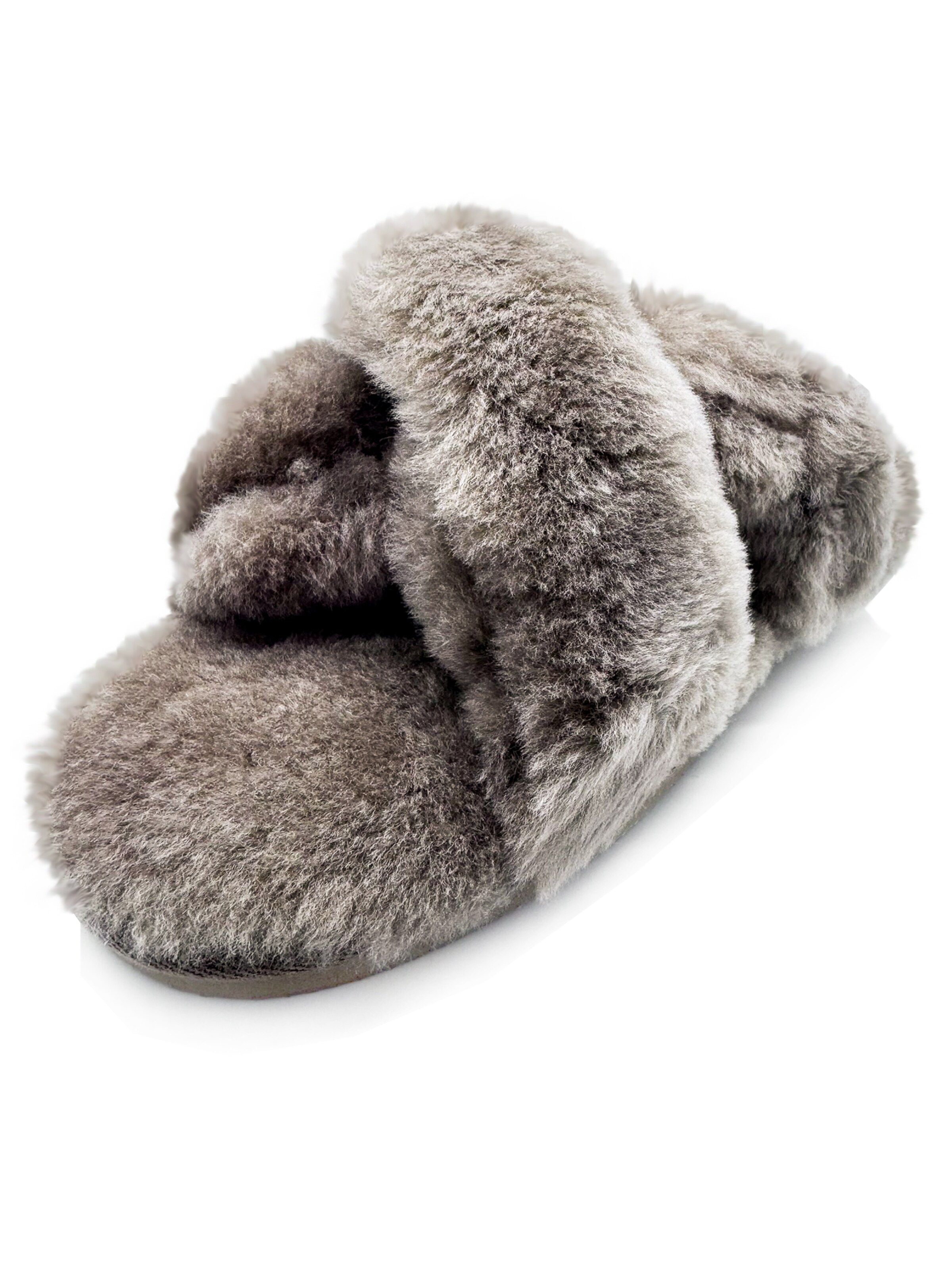 thies Slippers 'thies 1856 ® Sheep Cross Sandal' in Grey: front