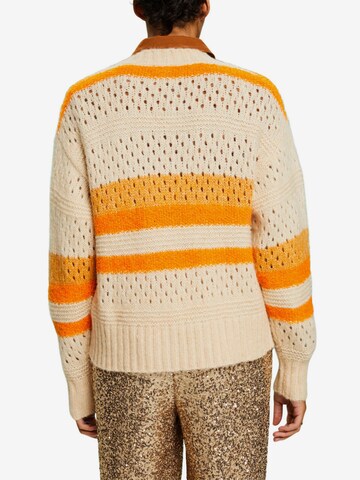 ESPRIT Knit Cardigan in Orange
