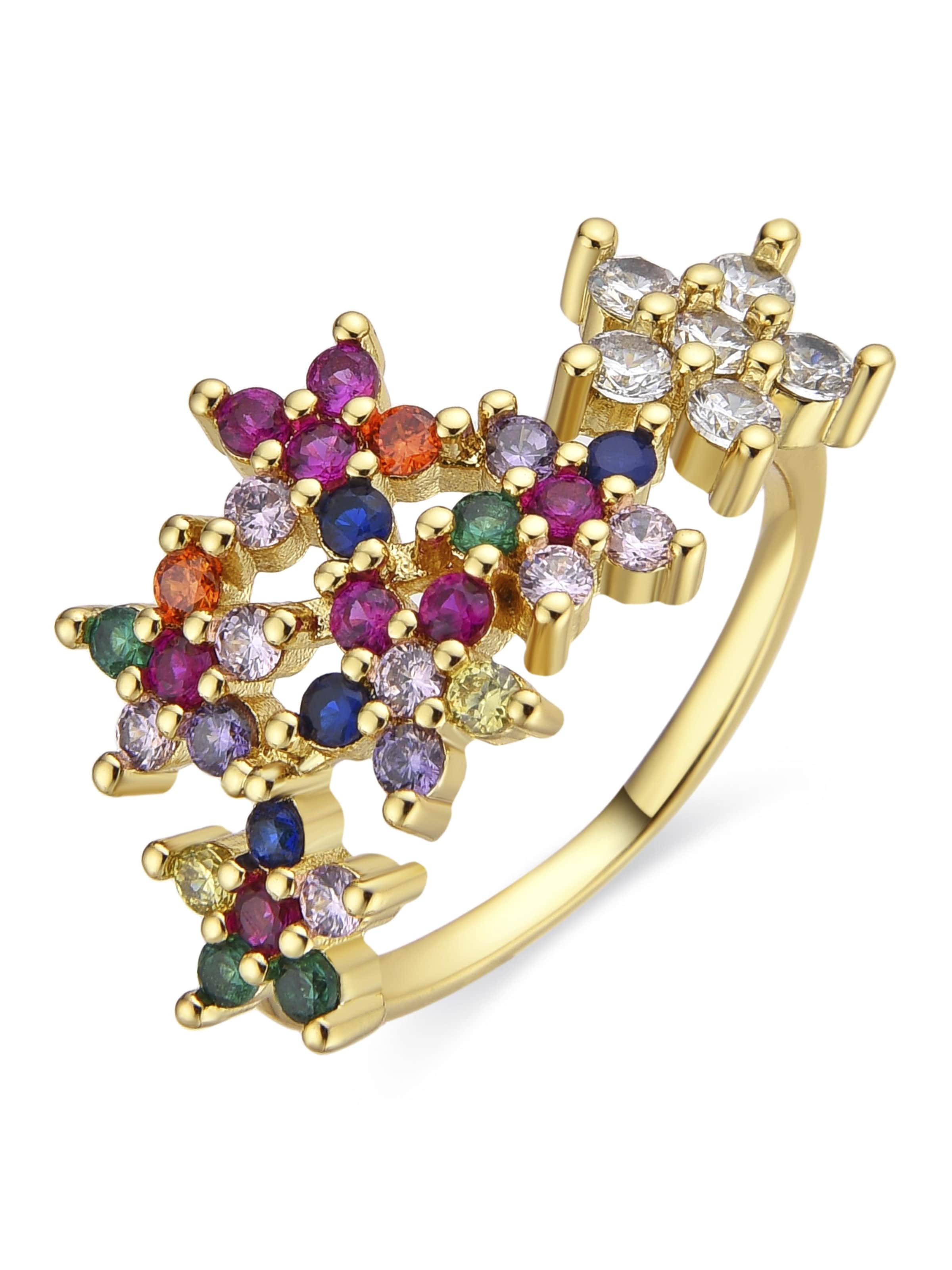 Anello 'Qianvi' di Luxenter in colori misti: frontale