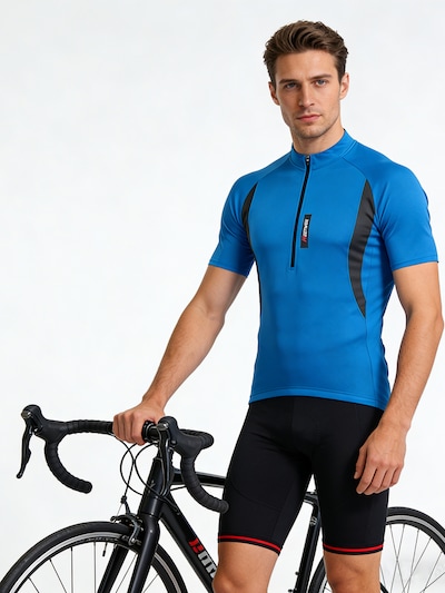 MEETWEE Functioneel shirt 'Cycling Quick Drying Top' in de kleur Blauw, Productweergave