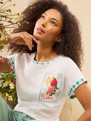 love & roses Футболка в Белый