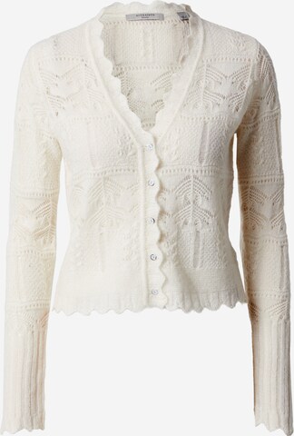 AllSaints Knit Cardigan 'VANESSA' in White: front