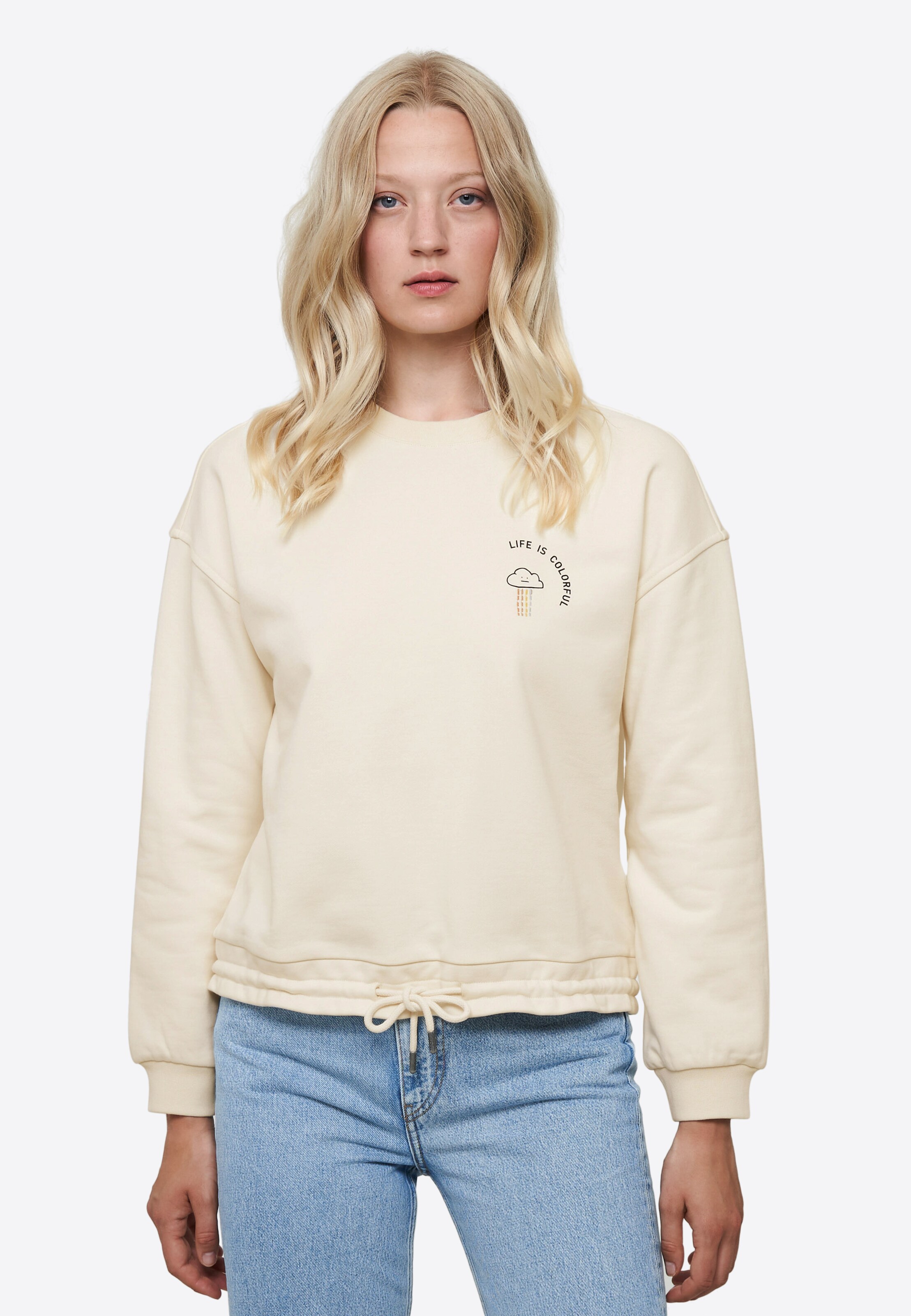 Frauen Sweat recolution Sweatshirt 'GAZANIA' in Sand - YG66248 Frauen Sweat recolution Sweatshirt 'GAZANIA' in Sand - YG66248