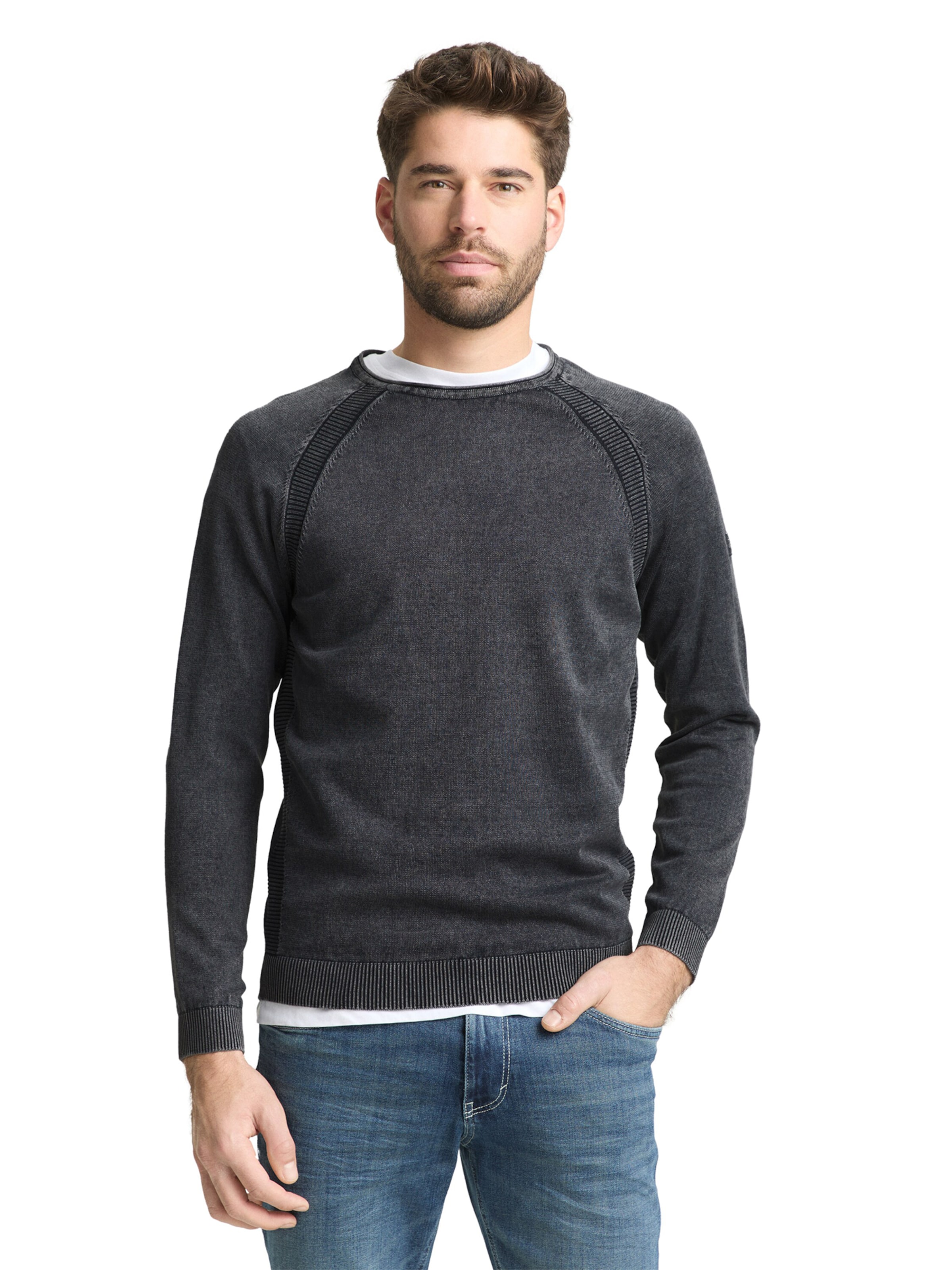 TOM TAILOR Sweater in Blue: front