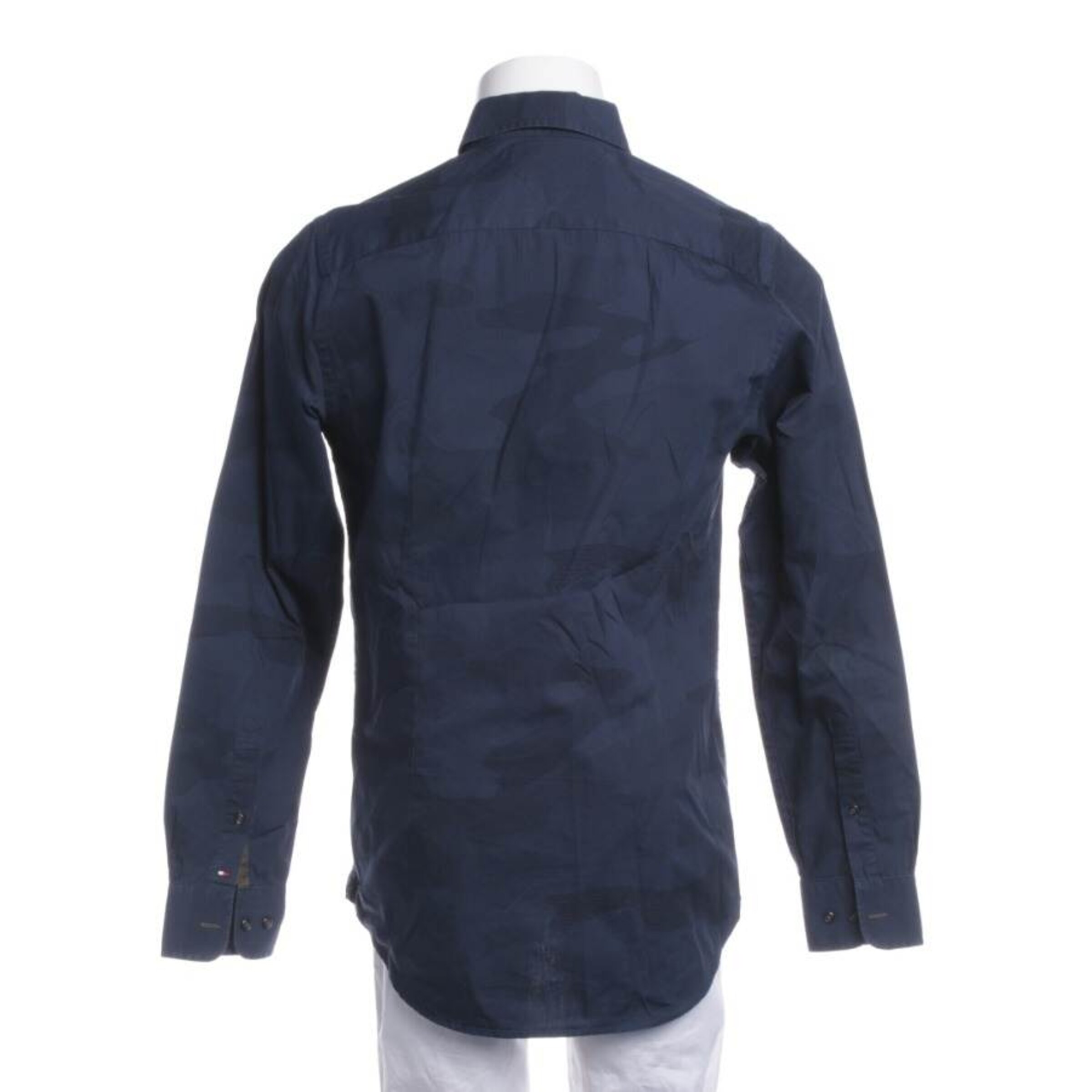 TOMMY HILFIGER Button Up Shirt in M in Blue