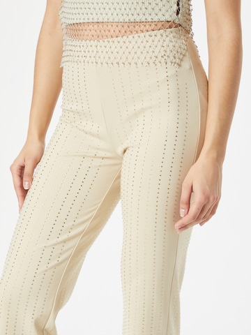 Samsøe Samsøe Flared Trousers 'CRYSTAL' in Beige