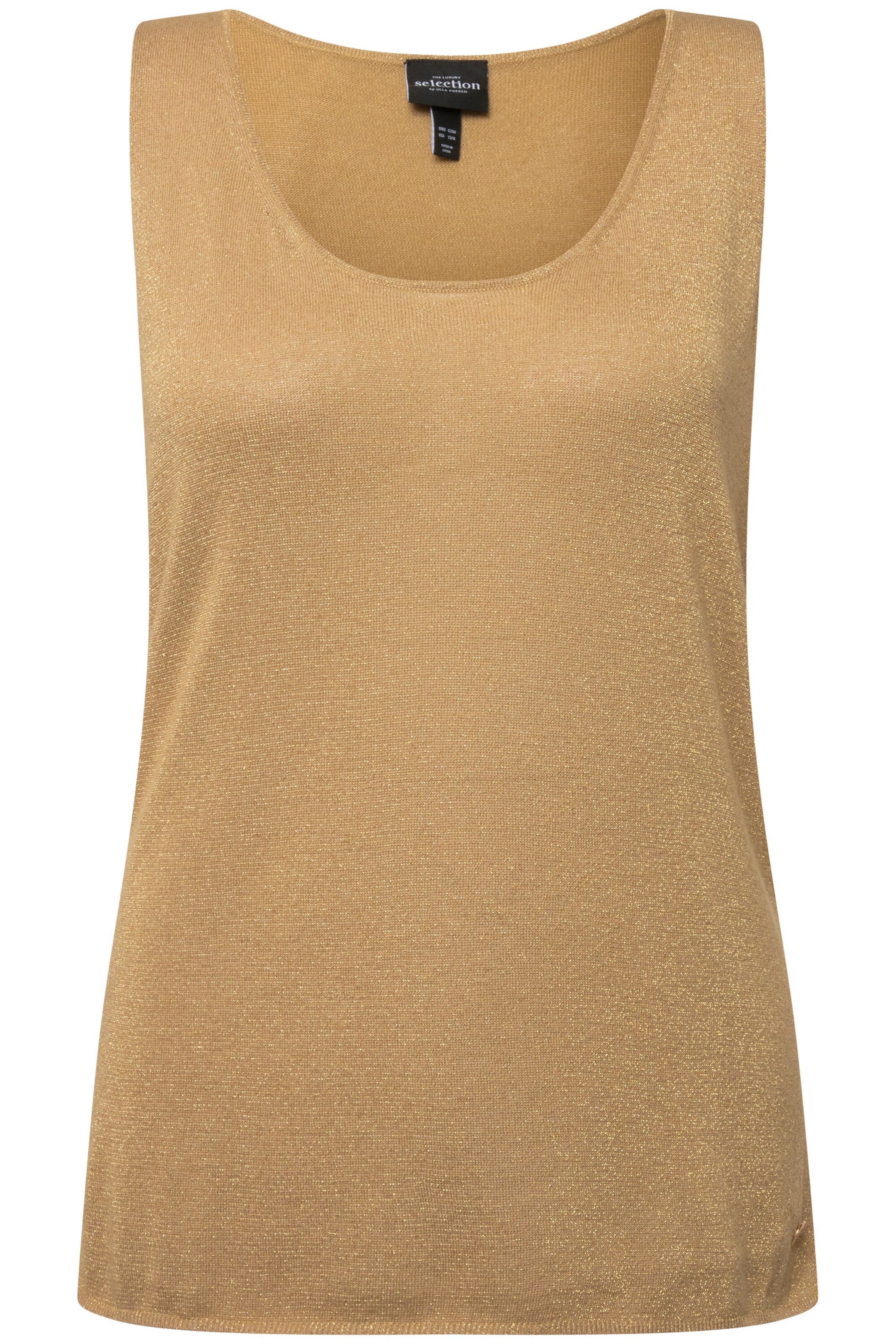 Ulla Popken Top in Goud: voorkant