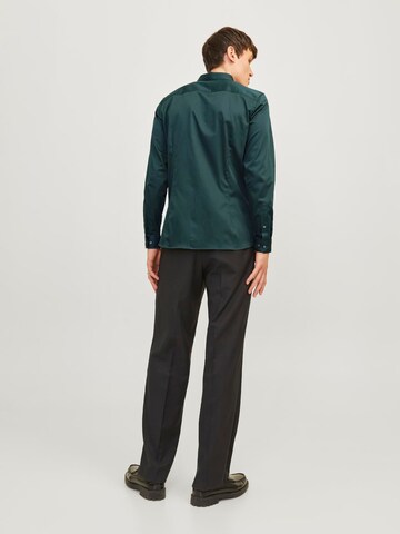 JACK & JONES Super slim fit Overhemd 'JJPRParma' in Groen