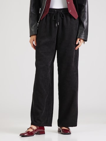 JDY Loose fit Pants 'JDYULLA OHIO' in Black: front