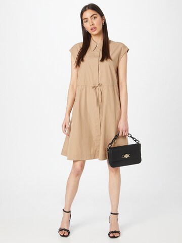 BOSS Orange Shirt Dress 'Dakula' in Beige