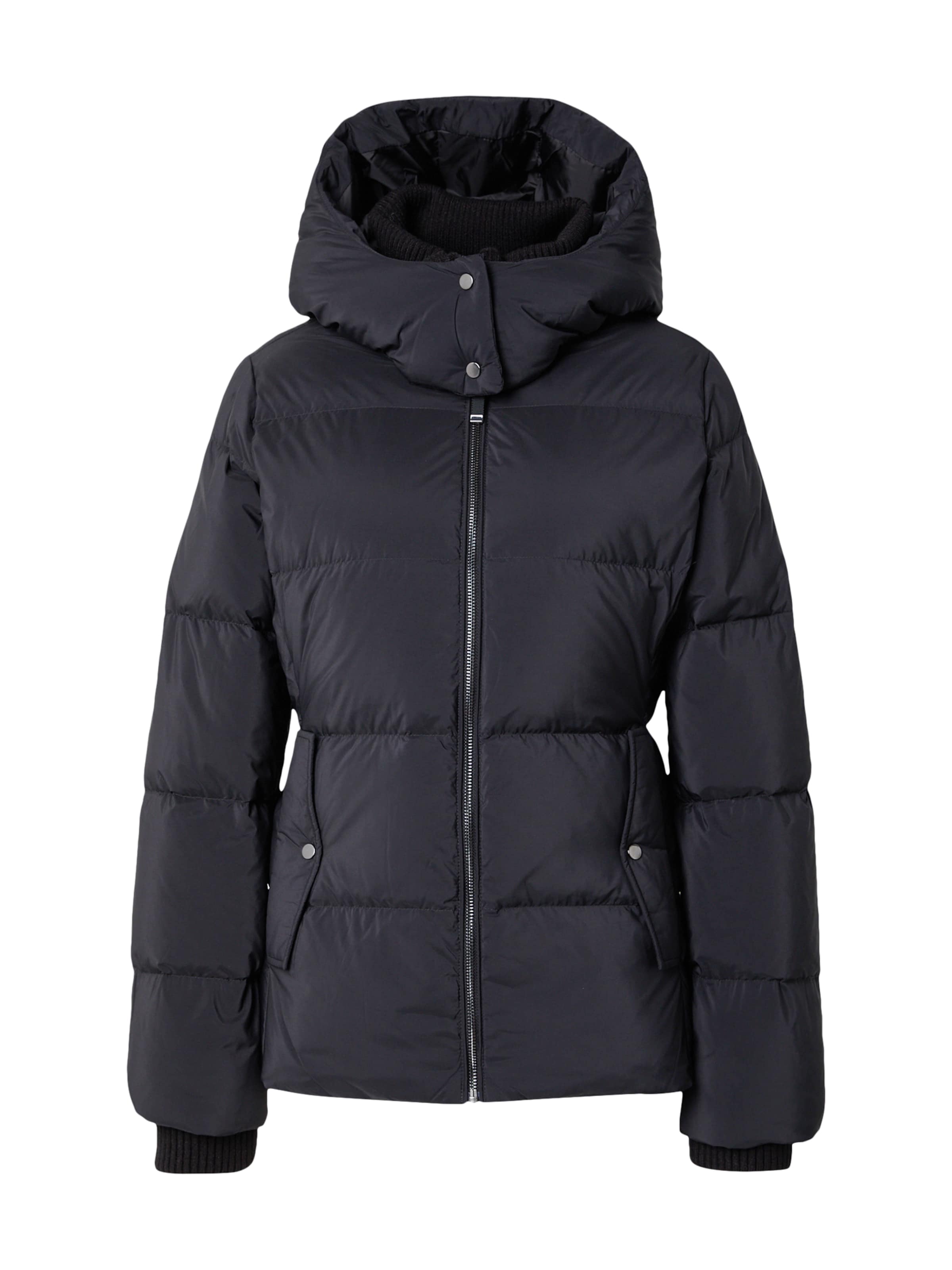 s.Oliver BLACK LABEL Winterjacke in Schwarz: Vorderseite